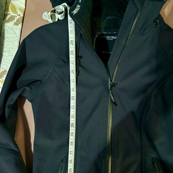 Ilse Jacobsen Hornbaek Hooded Raincoat (Navy) Sz 34. Sz 4 US. - Picture 7 of 8